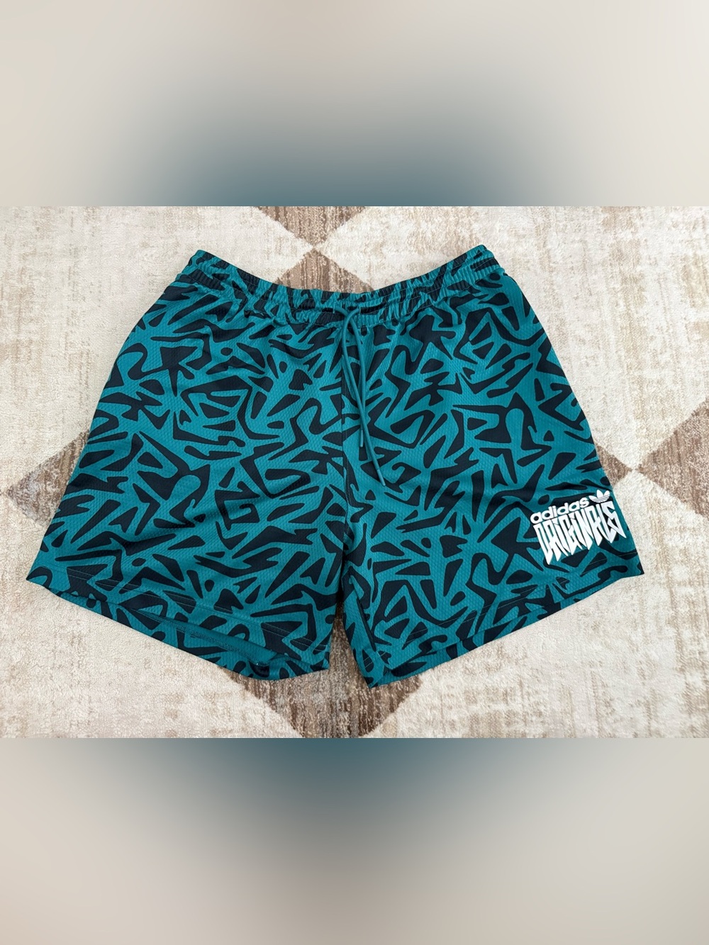ADIDAS Teal & Black Shorts - Men’s XL